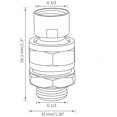 thumbnail image 5 of Conector de ducha, cabezal de ducha, cabezal esférico, adaptador de bola giratoria, extensión de brazo de ducha ajustable, componente universal, níquel cepillado, 5 of 5