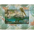 thumbnail image 2 of Hunziker, Steve 24x19 White Modern Wood Framed Museum Art Print Titled - Pelican Paradise V, 2 of 4