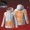 A_ Gray, variant on Mens Ultra Warm Heated Puffer Jacket Men Mid Hooded Zip Outer Coat, Full Body Heating Panels Windproof for Skiing Snow Trips Black S