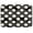 Black&White Polka Dot, variant on Kitchen Drying Mat Super Absorbent Heat Resistant Reversible & Foldable With Hanging Loop Elegant&sophisticated