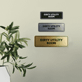 thumbnail image 3 of Signs ByLITA Standard Dirty Utility Room Door or Wall Sign Durable ABS Plastic | Laser Engraved | Easy Installation | Elegant Design Sign (Blue) - Large, 3 of 7
