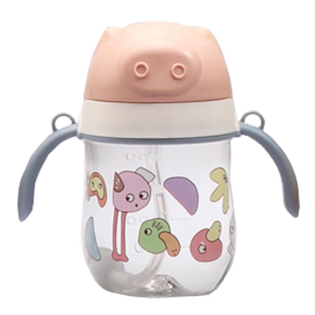 Taza con pajita para bebé, taza para sorber para bebé, taza portátil con pajita para niños pequeños, taza para bebé con pajita, rendimiento confiable