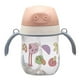 thumbnail image 1 of Taza para sorber para bebé, portátil, prevención de asfixia, resistente a caídas, linda taza con pajita para niños pequeños con asa para exteriores, 380 ml, rosa, 1 of 5