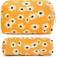 thumbnail image 1 of LAICAIW Makeup Bag Floral Cosmetic Bag Cute Makeup Pouch 1Pcs Large Capacity Makeup Bags and 1Pcs Makeup Brushes Storage Bag Travel Toiletry Bag Organizer, 1 of 7
