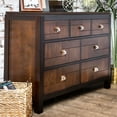 thumbnail image 2 of Furniture of America Delia Transitional 7-Drawer Wood Dresser in Walnut Finish, 2 of 5