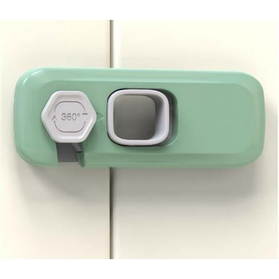 Child Proof Refrigerator Fridge Lock for Kids with 3M Adhesive Backing Oven Lock Drawers Wardrobes Freezers Baby Safety Locks