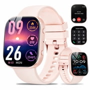 Minsxk 1.88''HD Smart Watch Fits for Android and IPhone,Smartwatch for Women Men, IP68 Waterproof, Bluetooth Answer Calls, Fitness Tracker with Multi Sport Modes,for Gift (Pink)