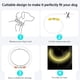 thumbnail image 3 of Collar de perro intermitente con luz recargable por USB, longitud ajustable, collar intermitente impermeable cortable para perros, 3 modos, para perros pequeños, medianos y grandes (, 3 of 5
