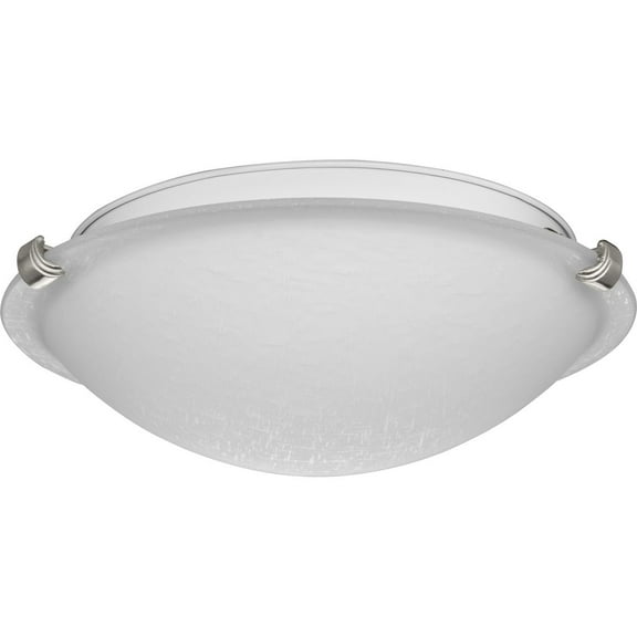 Progress Lighting - Linen Dome - 30W 2 LED Flush Mount In Transitional Style-4