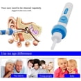 thumbnail image 3 of Ear Cleaner Electric Ear Wax Remover Automatic Ear Cleaner with Soft Ear Pick Head Improved Ear Wax Removal Kit with 2 Heads, Light Vibration and Suction, 3 of 5