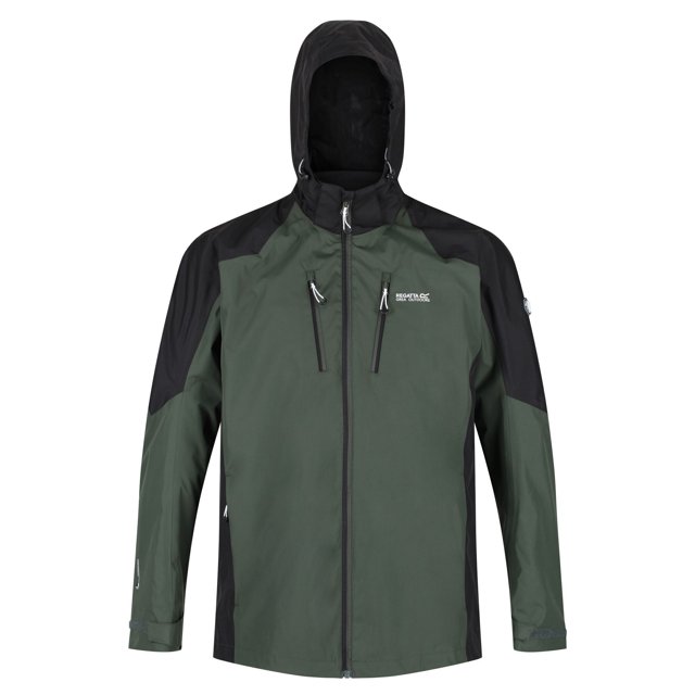 Regatta - Chaqueta Calderdale IV Impermeable para Hombre (Bosque Intenso, Negro) Regatta UTRG5965_deepforestblack