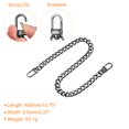 thumbnail image 2 of Uxcell Iron Flat Chain Strap, 16" Handbag Chains Purse Straps DIY Replacement, Black, 2 of 6