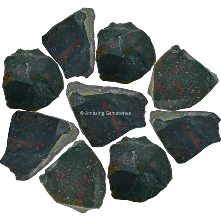 Bloodstone Raw Crystals and Healing Stones (1 lb)