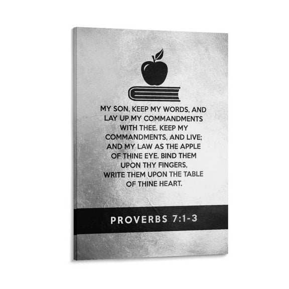 Bible Verses Charcoal Poster Jesus Christ (42) Print Photo Art Painting Canvas Poster Home Decorative Bedroom Modern Decor Posters Gifts 08x12inch(20x30cm)