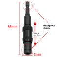 thumbnail image 5 of Yeacher 85~90mm Flex Length Magnetics Screw Drill Tips Screw Tools Extensions Bit Hexagon Shank Adapter Quick Change, 5 of 5