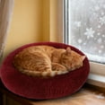 thumbnail image 4 of 20 Inch Calming Donut Cat Bed & Small Dog Bed, Fluffy Round Anti-Anxiety Pet Bed with Non- Bottom, Machine Washable Cozy Plush Cushion for Puppies & Kittens, 4 of 4