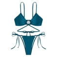 thumbnail image 3 of WILLBEST Traje de Baño Dama conjunto de Bikini de Mujer Tanga Bikini de Dos Piezas Traje de Baño Ajustable Sexy Traje de Baño con Anillo, 3 of 4