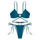 thumbnail image 3 of WILLBEST Traje de Baño Dama conjunto de Bikini de Mujer Tanga Bikini de Dos Piezas Traje de Baño Ajustable Sexy Traje de Baño con Anillo, 3 of 4