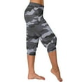 thumbnail image 6 of HomeGardon Capri Pants for Women,Yoga Pants Women,Yoga Capris Pants Camouflage Print Loose Soft Workout Pants Outdoor Sports Casual Pants with Pockets,S-XXXL, 6 of 6