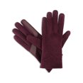 thumbnail image 4 of Isotoner Women's Microsuede Stretch Gloves, Wine, S/M, 4 of 4