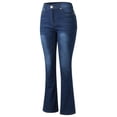 thumbnail image 2 of Boot Cut Jeans for Women Mid Waist Tummy Control Trendy Flare Jeans Straight Denim Pants S, 2 of 6