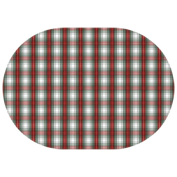 Oval Tablecloth Red Christmas Plaid Grid Tablecloth,Wipeable Polyester Table Cover for Rectangle Tables,Foldable Tablecloth Thick Tablecloths for Camping Dining Buffet Parties
