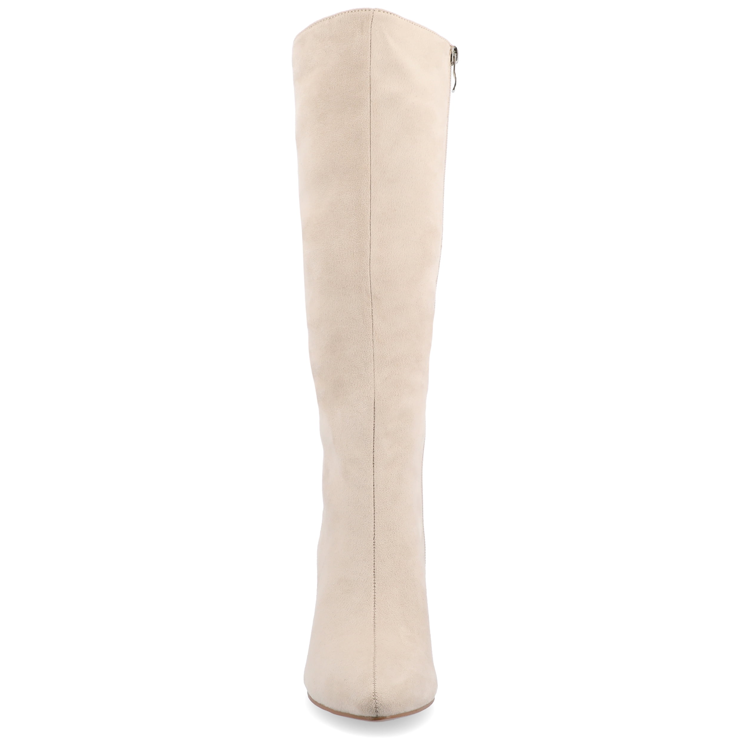 Journee Womens Ameylia Covered Block Heel Pointed Toe Boots