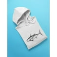 thumbnail image 3 of Tuna Fish Sketch Hoodie Men -Image by Shutterstock, Male 3X-Large, 3 of 4