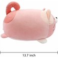 thumbnail image 3 of Cojín de peluche de animal, suave y esponjoso para gatitos, juguetes cómodos, cojines de peluche para niños, cojines realistas de animales para Navidad, 35 cm (rosa), 3 of 5