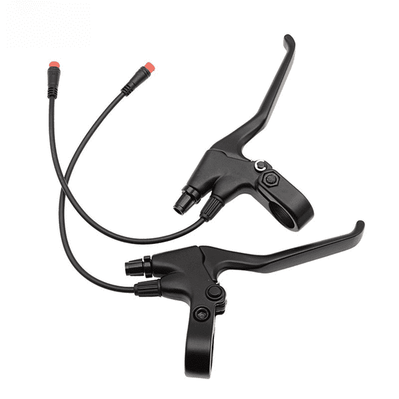 2 Pin Electric Bike Brake Levers For 22Mm Handlebar With Cut Off Power And Waterproof Male Connector Ergonomic Design