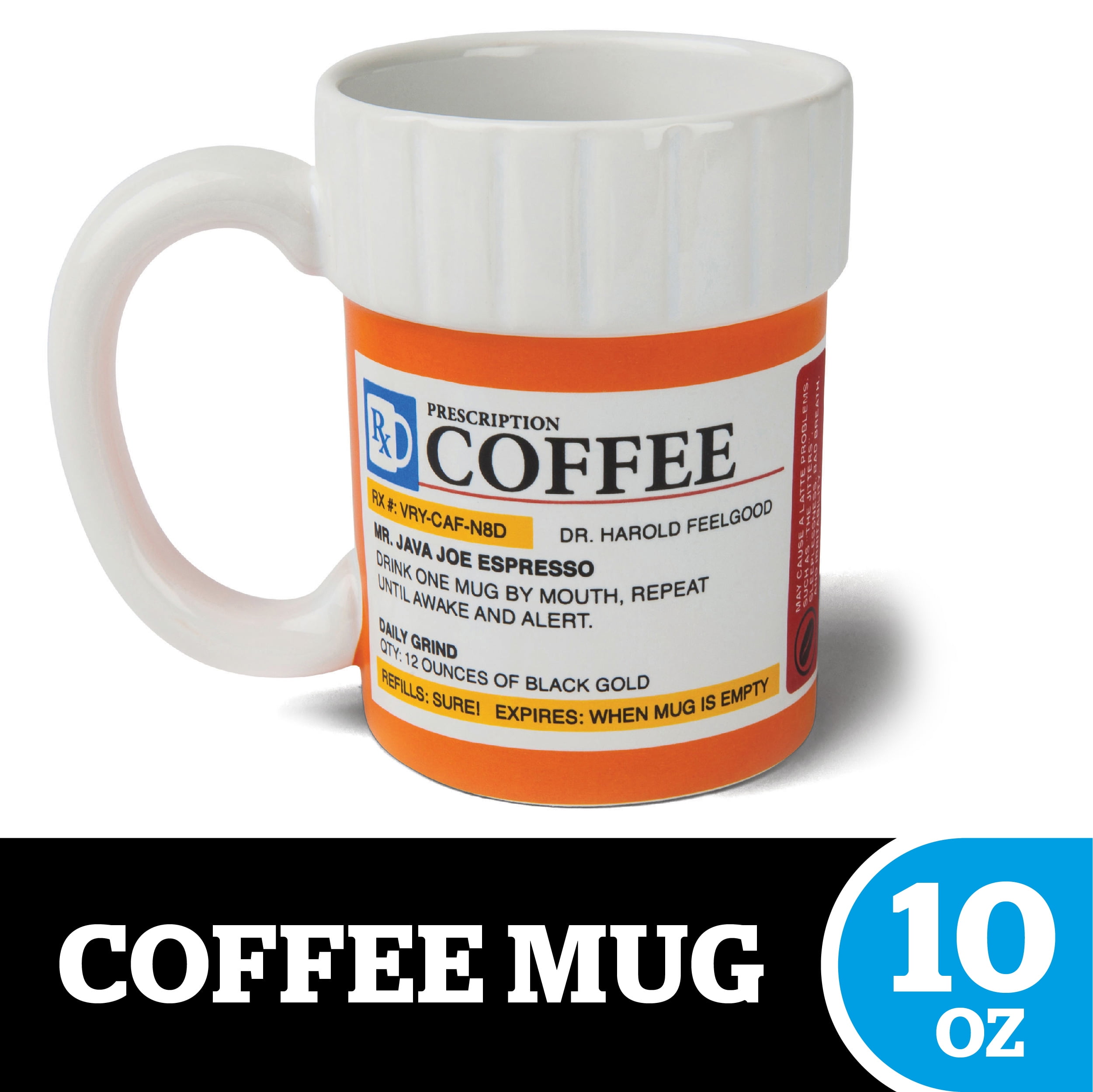 Creative Ceramic RX pill bottle Coffee Mug Cup