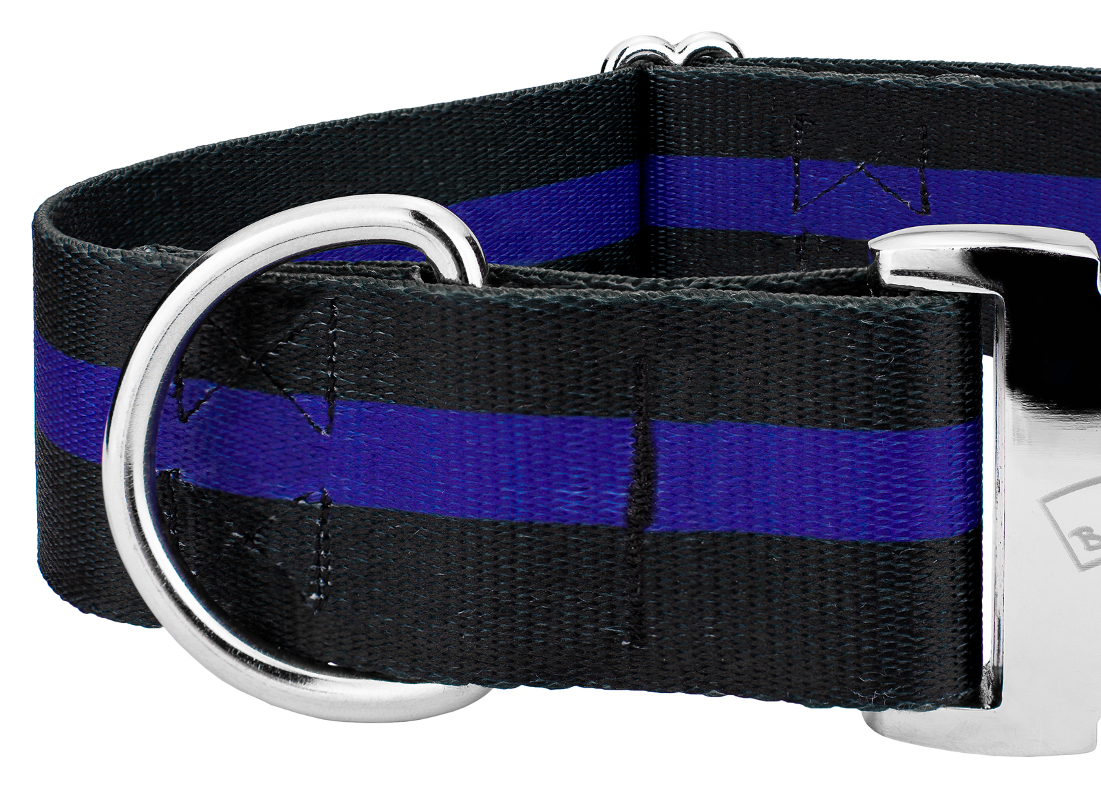 Country Brook Petz® 1 1/2 inch Premium Thin Blue Line Dog Collar, Extra Large - image 5 of 5