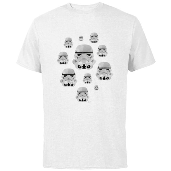 Star Wars Stormtrooper Helmets - Short Sleeve Cotton T-Shirt for Adults - Customized-White
