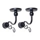 thumbnail image 4 of Elegante portavelas de pared de hierro, juego de candelabros de estilo vintage Negro, 4 of 9