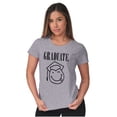 thumbnail image 4 of Graduate 90s Throwback Graduation Womens Fitted Plus Size Graphic Tee Brisco Brands 2X, 4 of 5