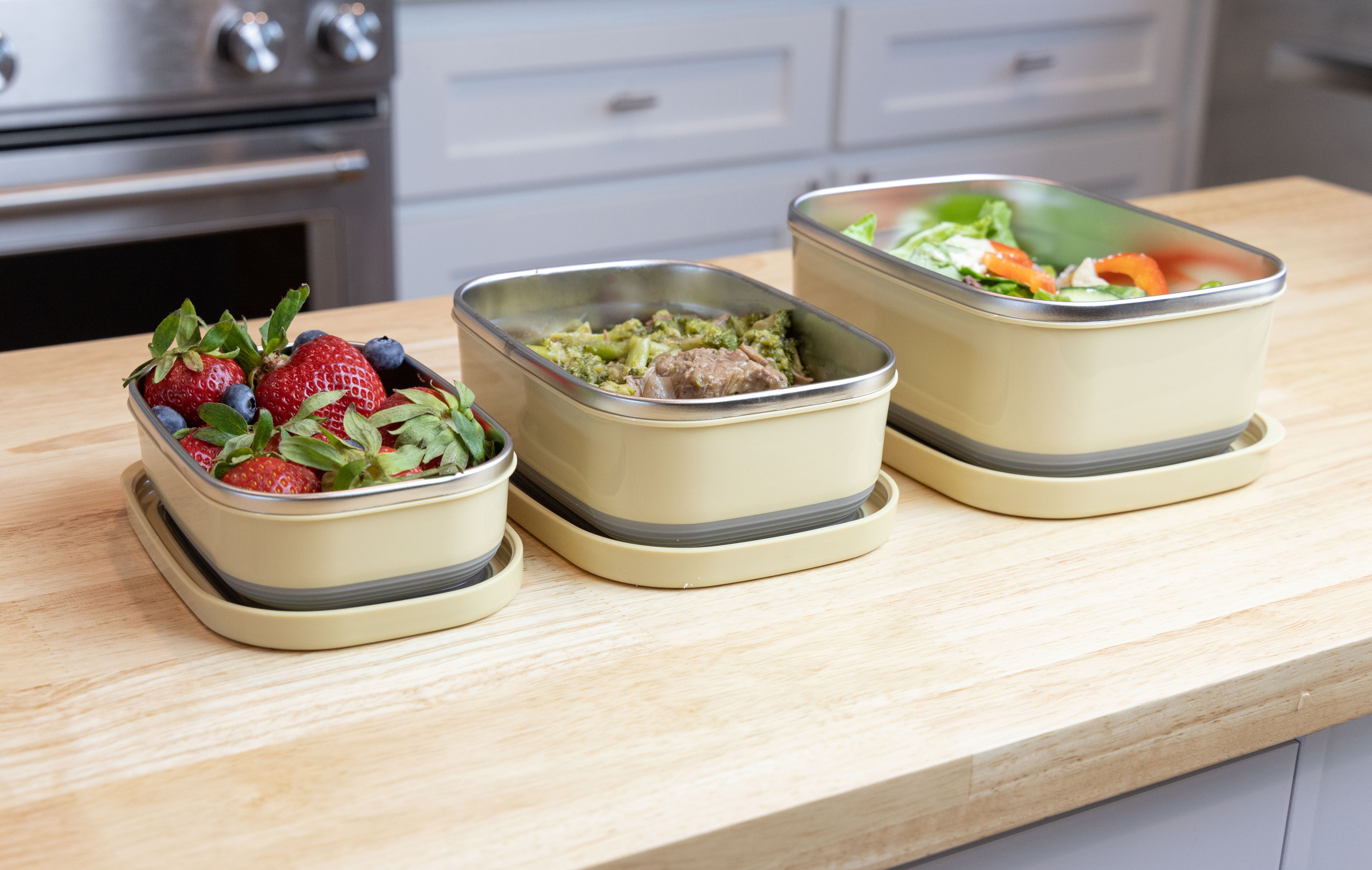 Set of 3 Lunch Box Food Containers – MIRA Brands
