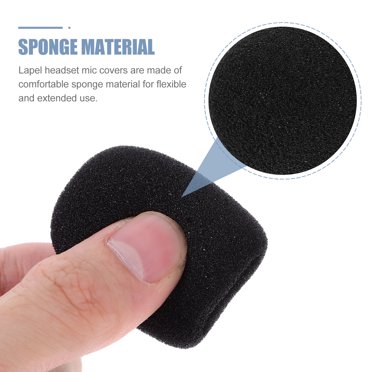 AURARMLET Microphones Sponge Black Foam 10Pcs Back to School