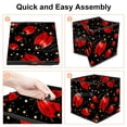 thumbnail image 4 of Seven Starred Iadybird Foldable Storage Box with Handle, 10.8"x10.5"x10.6", Large Capacity Storage Bin Cube Organizer, 4 of 6