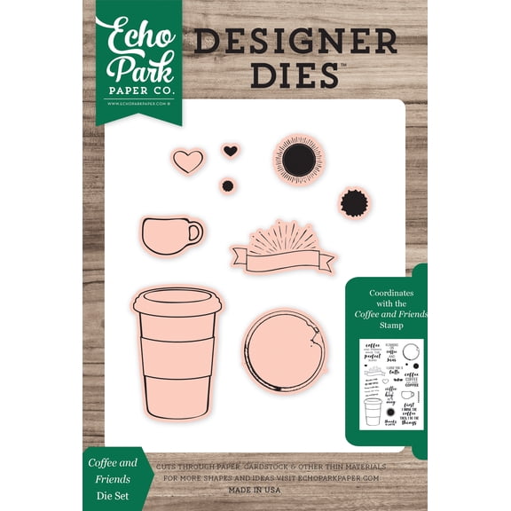 Coffee & Friends Medium Die Set