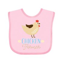 Inktastic Chicken Farmer Boys or Girls Baby Bib