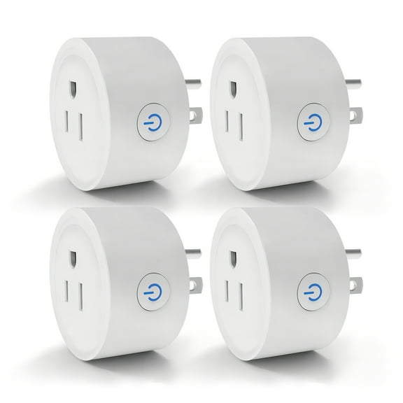 4/8pcs, Smart Plug, Smeileas Smart WiFi Plugs Work with Alexa, Smart WiFi Outlet with Remote Control And Timer Function, 2.4GHz Wi-Fi Only, No Hub Required
