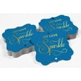 thumbnail image 4 of Inkdotpot Pack Of 50 Let Love Sparkle Wedding Paper Tags DIY Craft Bracket Shape Real Gold Foil Hang Tags, 4 of 6