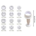 thumbnail image 3 of 3Pcs Plunger Cutter Set for Cake Decorating, Spring-Loaded Fondant Cookie Mold, Heart/Star/Square/Round Sugar Craft Press, DIY Baking Tools for Christmas, 3 of 8