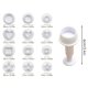 thumbnail image 4 of Plunger Cutter Set for Cake Decorating, Spring-Loaded Fondant Cookie Mold, Heart/Star/Square/Round Sugar Craft Press, DIY Baking Tools for Christmas, 4 of 7