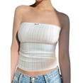 thumbnail image 3 of Fortune Women Tube Top, Strapless Backless Slim Crop Tops Off Shoulder Tanks Top, 3 of 9