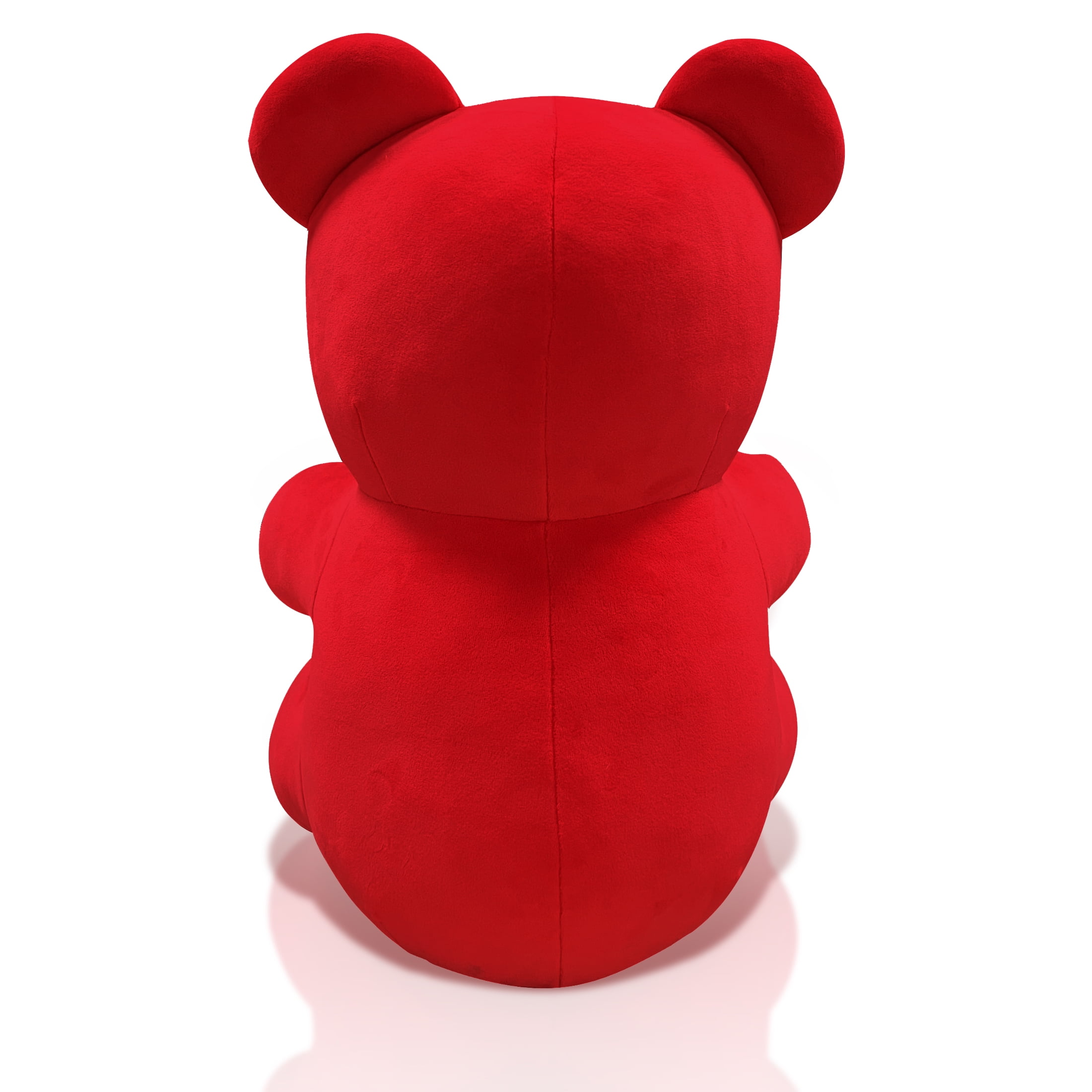 Plush Red 16 inch Gummy Bear with Green Bow, By Holiday Time