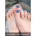 thumbnail image 4 of Tiras de gel para pedicura Sohora Semicuradas de PP Baccarat Blue con accesorios, 4 of 7