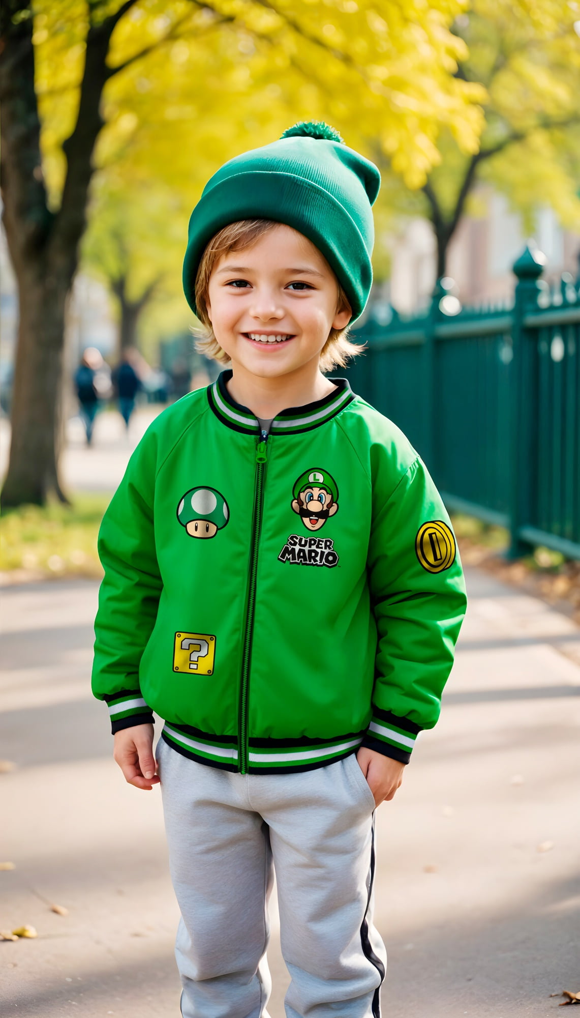 超人気高品質 Jacket Bomber Edition Special Mario Super for 4 (Sizes Boys Clothing