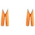 thumbnail image 1 of Soidarity Pantalones impermeables multifuncionales para exteriores, impermeables, portátiles, a prueba de lluvia, ligeros, ajustables, manga de Naranja 2piezas, 1 of 6