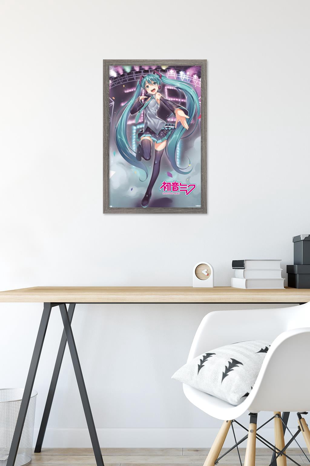 Hatsune Miku - Stage Lights Wall Poster, 14.725" x 22.375" Framed